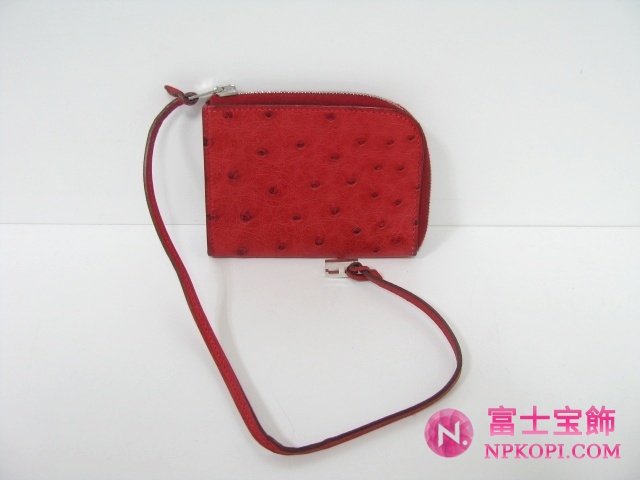 エルメスコインケースルージュ（金具：シルバー）HERMES328018